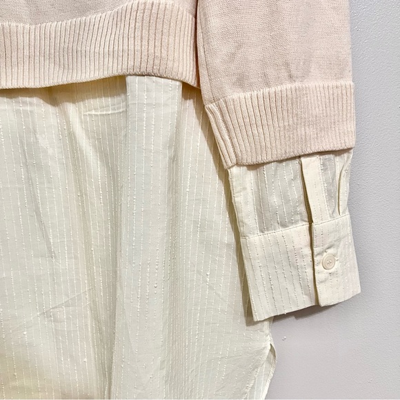 NWT COS Beige Sweater and White Button Down Duo MSRP $125 - Picture 8 of 8